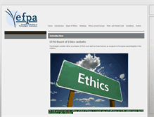 Tablet Screenshot of ethics.efpa.eu