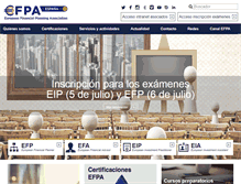 Tablet Screenshot of efpa.es